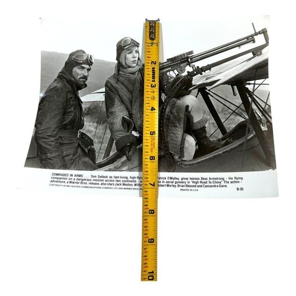 Tom Selleck & Bess Armstrong "High Road To China" Vintage Movie Promo Photo VTG - Picture 5 of 5